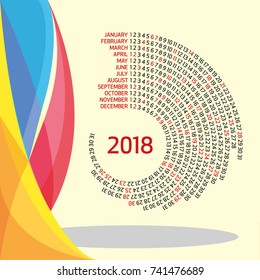 Runder Kalender 2018