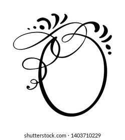 Round calligraphy Quote speech bubble icon. Hand drawn text frame or box template. Vector illustration. Thought bubble. Place for citation or cite, Balloon for Idea, for Forum, Chat, Comment