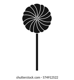 Round candy icon. Simple illustration of round candy vector icon for web