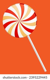 round candy on a stick