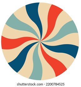 round candy in vintage style. Vector illustration