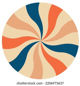 round candy in vintage style. Vector illustration