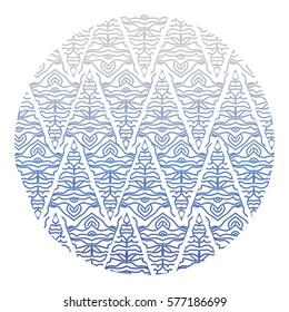 round card of the pattern oriental ornament. vector. It can be used in the package design, brochures, logos, etc.