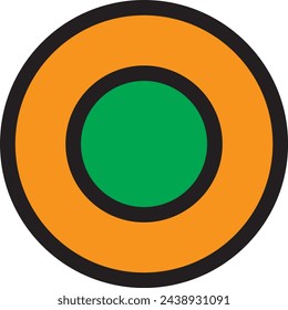 Round cartoon logo by eps 10