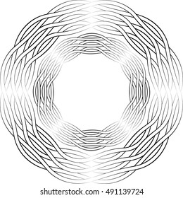 Round celtic ornament pattern