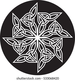 Round celtic pattern