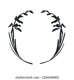 Round Cereals  Laureate, Frame Vector graphics.