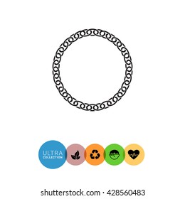 Round chain icon