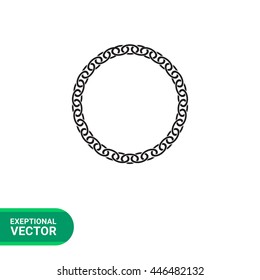 Round chain icon