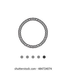 Round chain icon