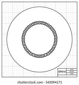 Round chain icon
