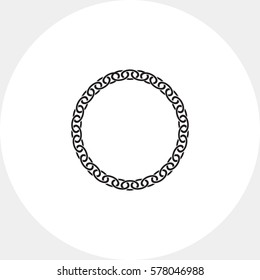 Round chain icon