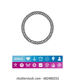 Round chain icon