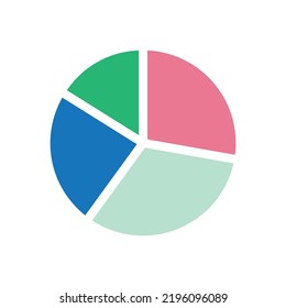 Gráfico circular Vector de ilustración empresarial