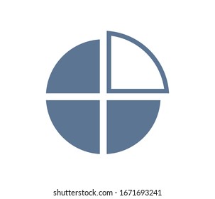 round chart icon vector EPS 10