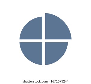 round chart icon vector EPS 10