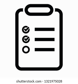 Round checklist icon - select multiple items. Vector icon.