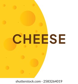Round cheese background seamless pattern. Circle shape on white background. Cheese texture in realistic style vector illustration.