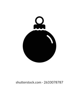 Round Christmas Bauble with Top Loop Detail for Holiday Decorations