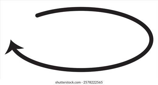 Round or Circle Arrows icon. Black and Red  round Arrows icon Design. Vector illustration.