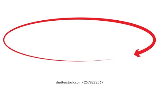 Round or Circle Arrows icon. Black and Red  round Arrows icon Design. Vector illustration.
