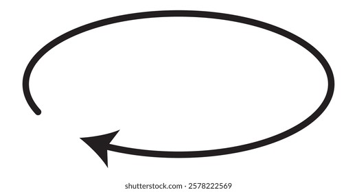 Round or Circle Arrows icon. Black and Red  round Arrows icon Design. Vector illustration.