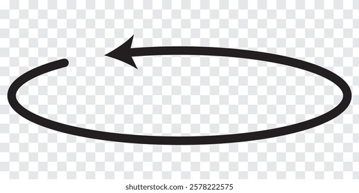 Round or Circle Arrows icon. Black and Red  round Arrows icon Design. Vector illustration.