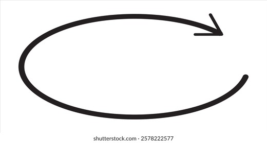 Round or Circle Arrows icon. Black and Red  round Arrows icon Design. Vector illustration.