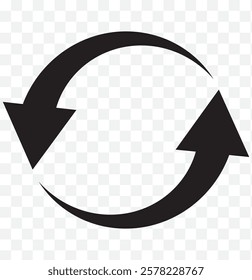 Round or Circle arrows icon. Different circular and Refresh arrows of white background. Black and red color, different thickness. Recycle icon, refresh, repeat, Vector illustration. 