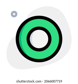 Round circle button for audio recording in an application