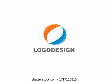 Concepto de diseño del logotipo del vector de identidad de la empresa circular