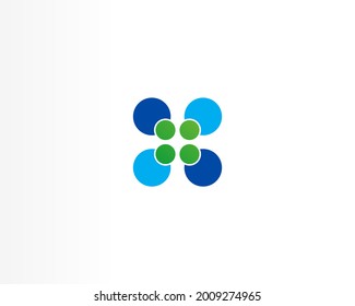 Round circle concept logo design template. Universal logo template