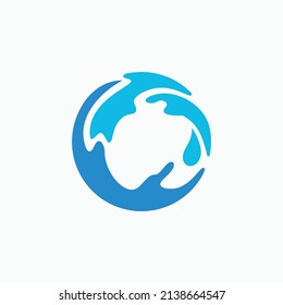 logotipo de diseño ecológico de círculo redondo
