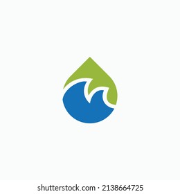 round circle ecology design logo