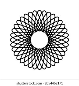 Round Circle Frame Icon on white background. eps 10
