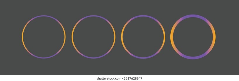 Round circle geometric ball shape line art vector icon
