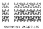 Round Circle Geometric Decorative Frame Border  rnament Seamless Pattern Vector Illustration
