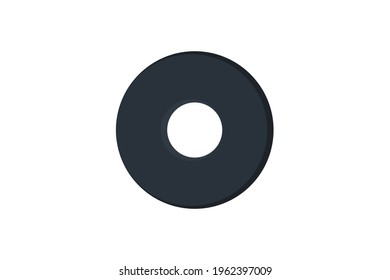 Round Circle Icon Vector Design, Icons Template Isolated on White Background.