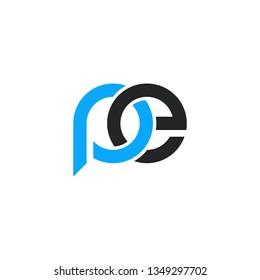 Round circle letter logo vector image