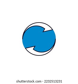 Plantilla de diseño de la ilustración del logotipo de círculo redondo