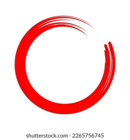 Símbolo del icono de círculo redondo símbolo del diseño rojo ilustración del vector