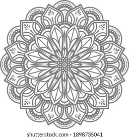 round circle mandala illustration for abstract and decorative concept