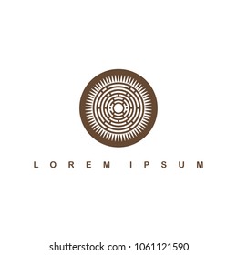 round circle native tribe sign symbol logo vector