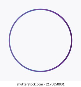 Round Circle Shape Design Vector With White Background