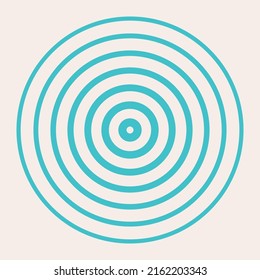 Round Circle Shape Symbol Icon Print. Simple Graphic Round Minimalsit Boho Poster Icon Element. Circle Geometric Abstract Pattern Background for Design Card, Page, Flyer etc.