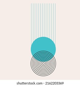 Round Circle Shape Symbol Icon Print. Simple Graphic Round Minimalsit Boho Poster Icon Element. Circle Graphic Geometric Abstract Pattern Background for Design Card, Page, Flyer etc.