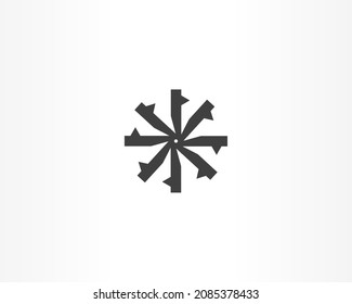 diseño de logotipo simple de círculo redondo