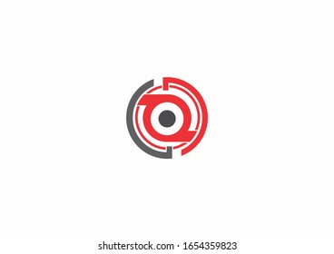 Konzept für das Design des Logos in der Round Circle Technology