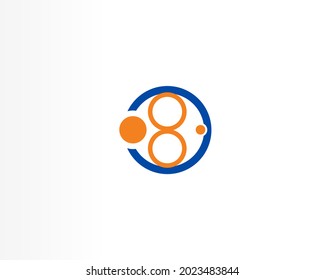 concepto de logotipo de marca de vector de círculo redondo