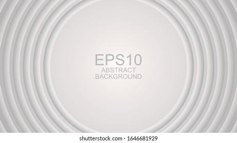 Round circle white abstract background with text place 